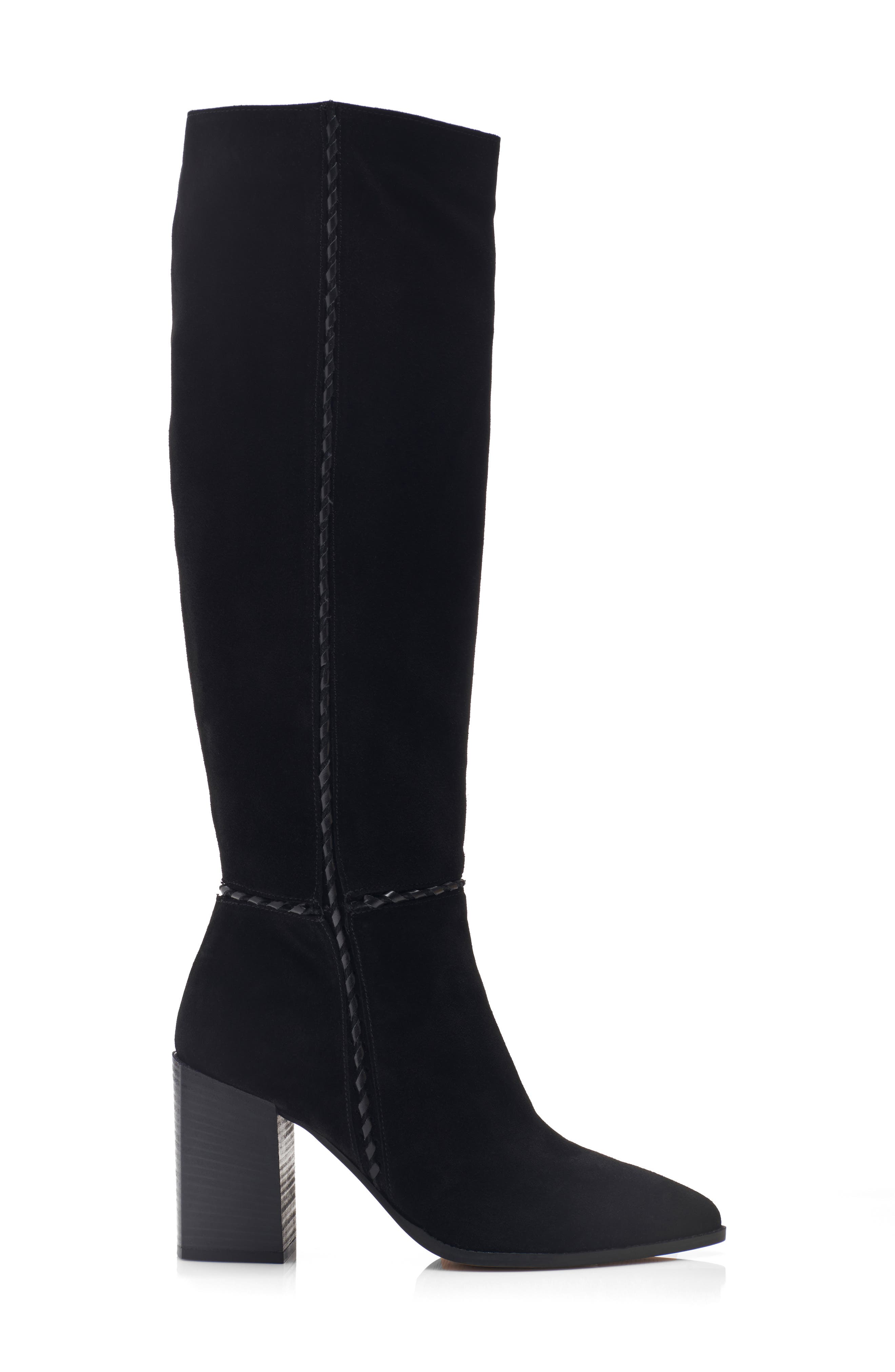 Riley Knee High Boot, Alternate, color, BLACK