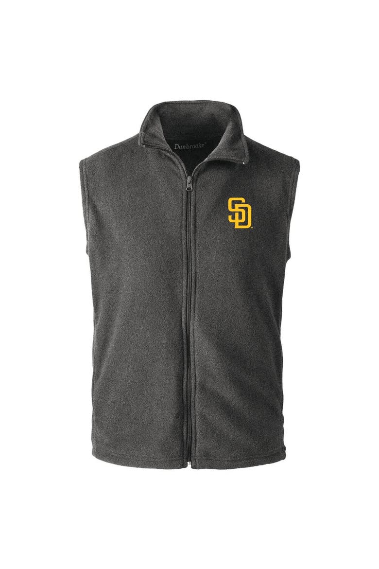 Men's Dunbrooke  Gray San Diego Padres Houston Full-Zip Vest, Alternate, color, Gray
