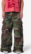 mnml Military Rave Wide Leg Cargo Pants