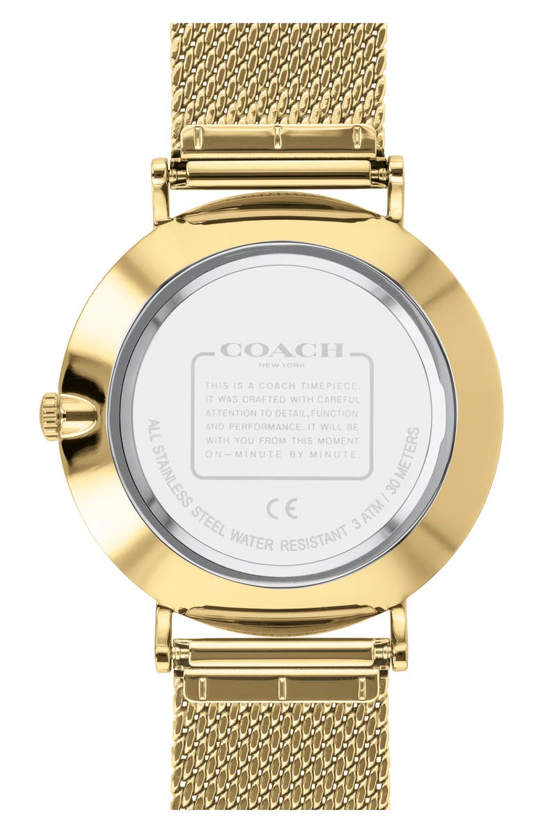 COACH Charles Mesh Strap Watch, 41mm, Alternate, color, 