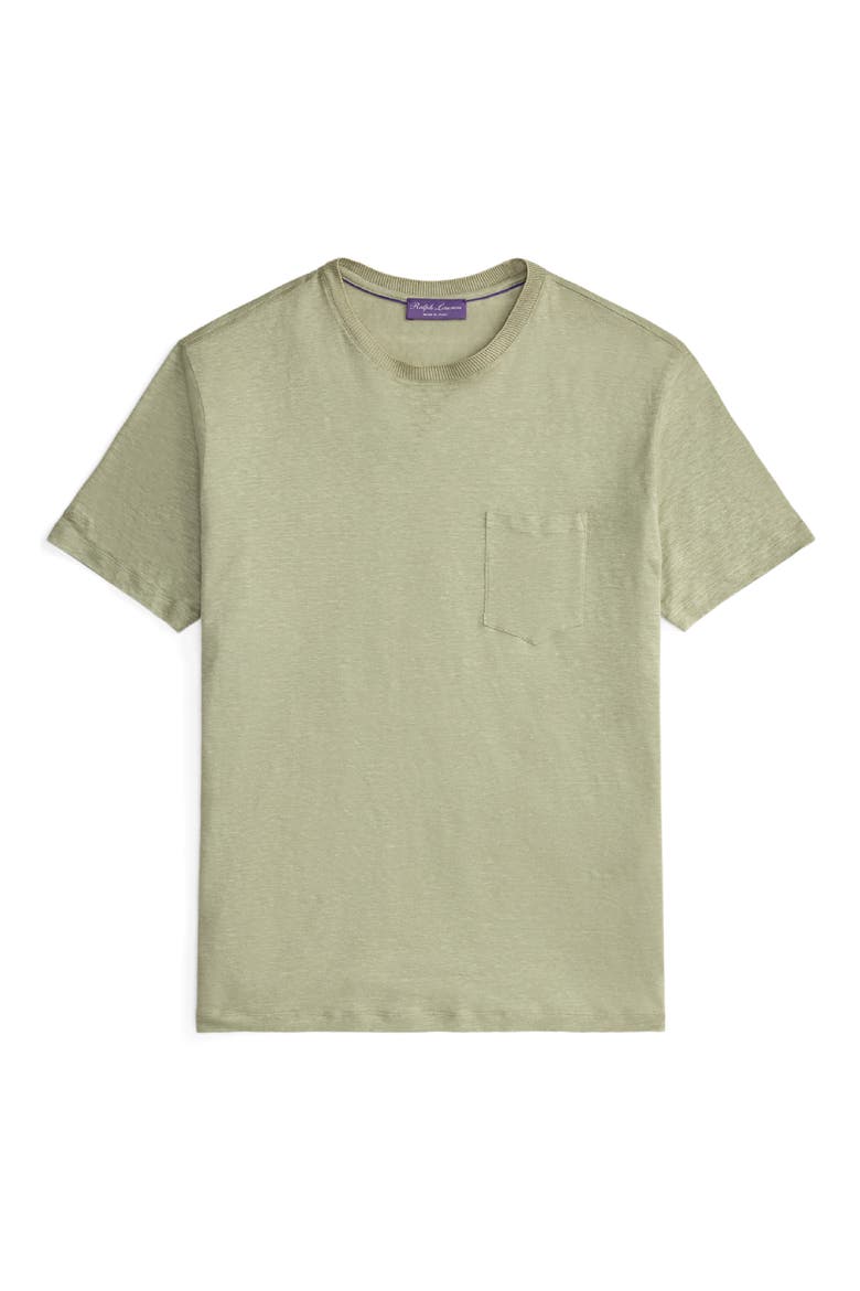 Linen Jersey Pocket T-Shirt, Alternate, color, CACTUS GREEN