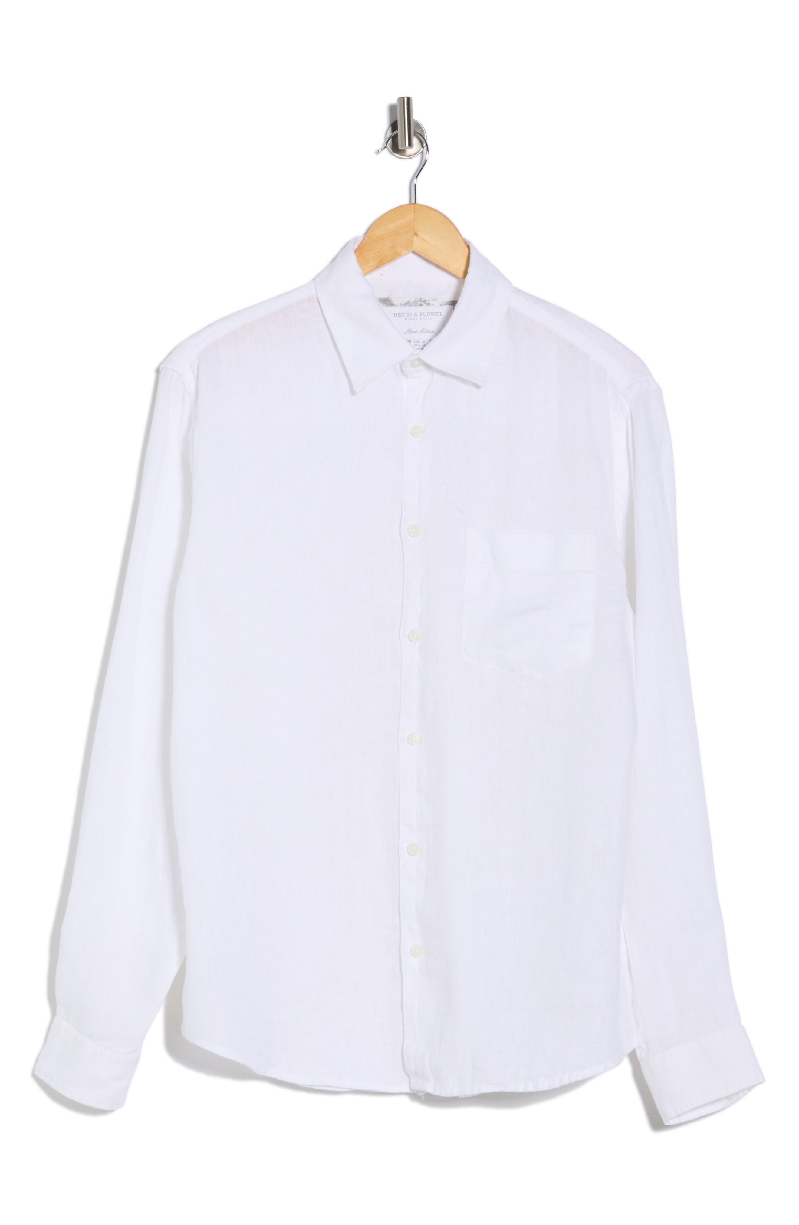 DENIM AND FLOWER Linen Button-Up Shirt