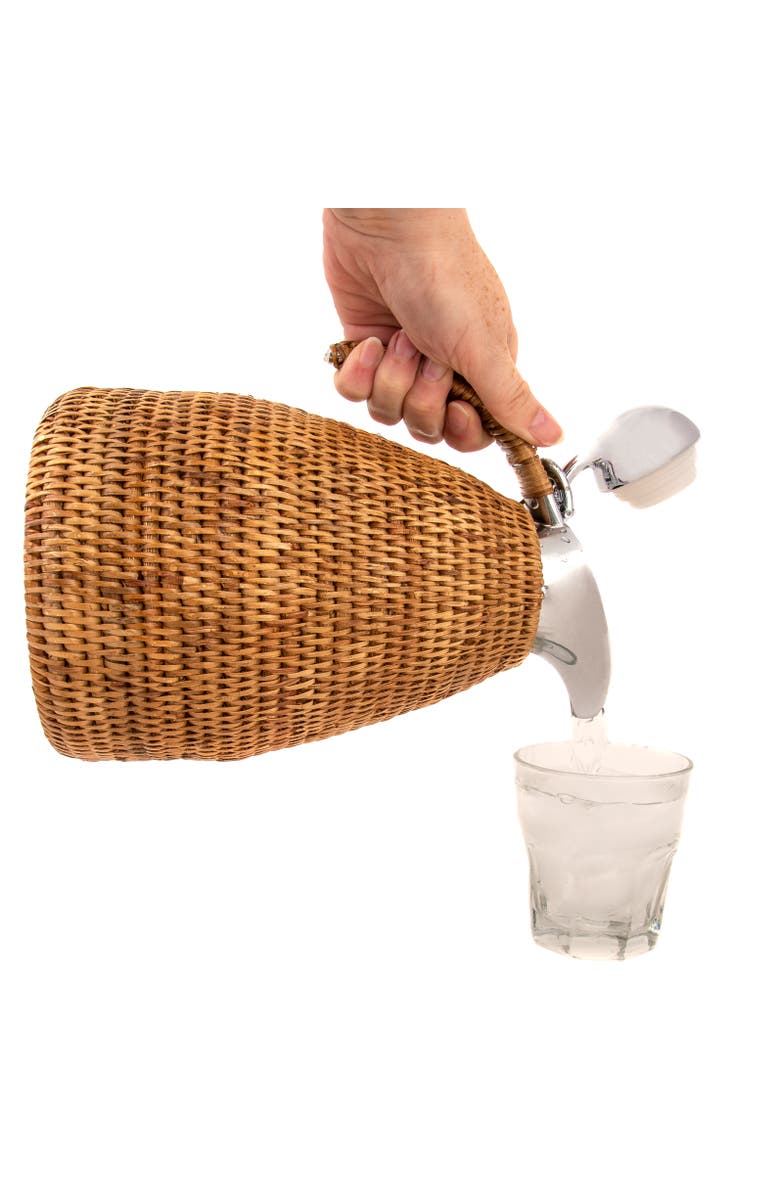 Artifacts Trading Company<sup>™</sup> Artifacts Rattan 1.5 Liter Stainless Steel Thermos, Alternate, color, Honey Brown