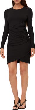 FIFTEEN TWENTY Side Shirred Long Sleeve Minidress