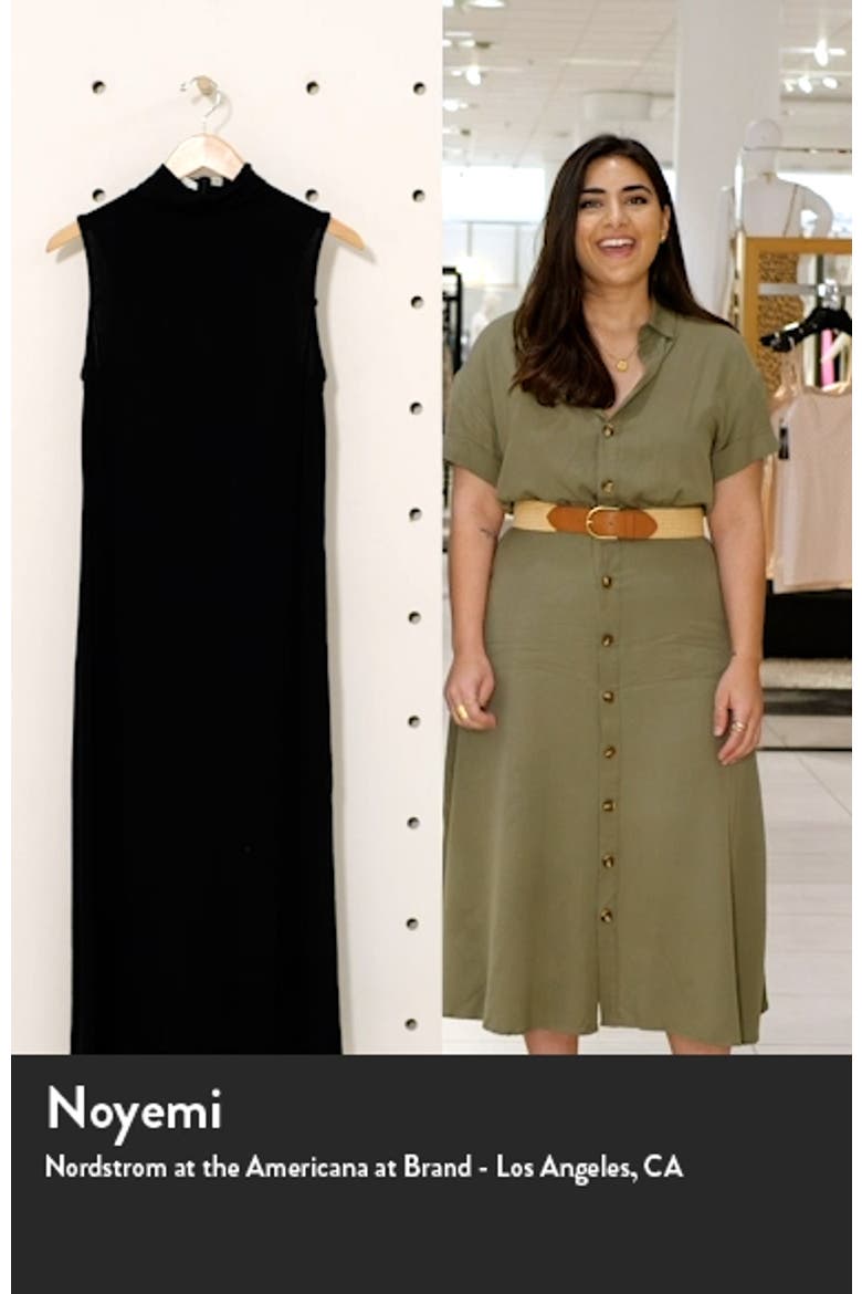 Mock Neck Sleeveless Midi Dress video