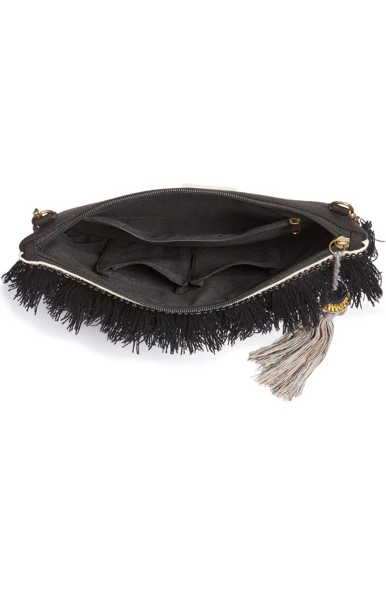 STEVEN by Steve Madden Jsuzzana Fringe Clutch, Alternate, color,