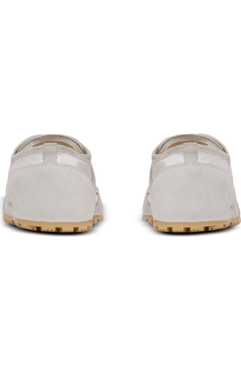 Balmain Racer 45 trainers in lambskin and suede, Alternate, color, White