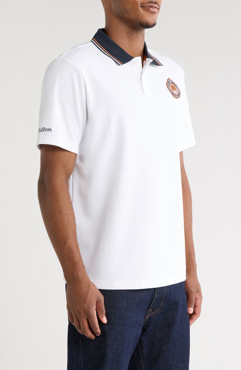 Malbon Golf Fairway Oakwood Polo, Alternate, color, White