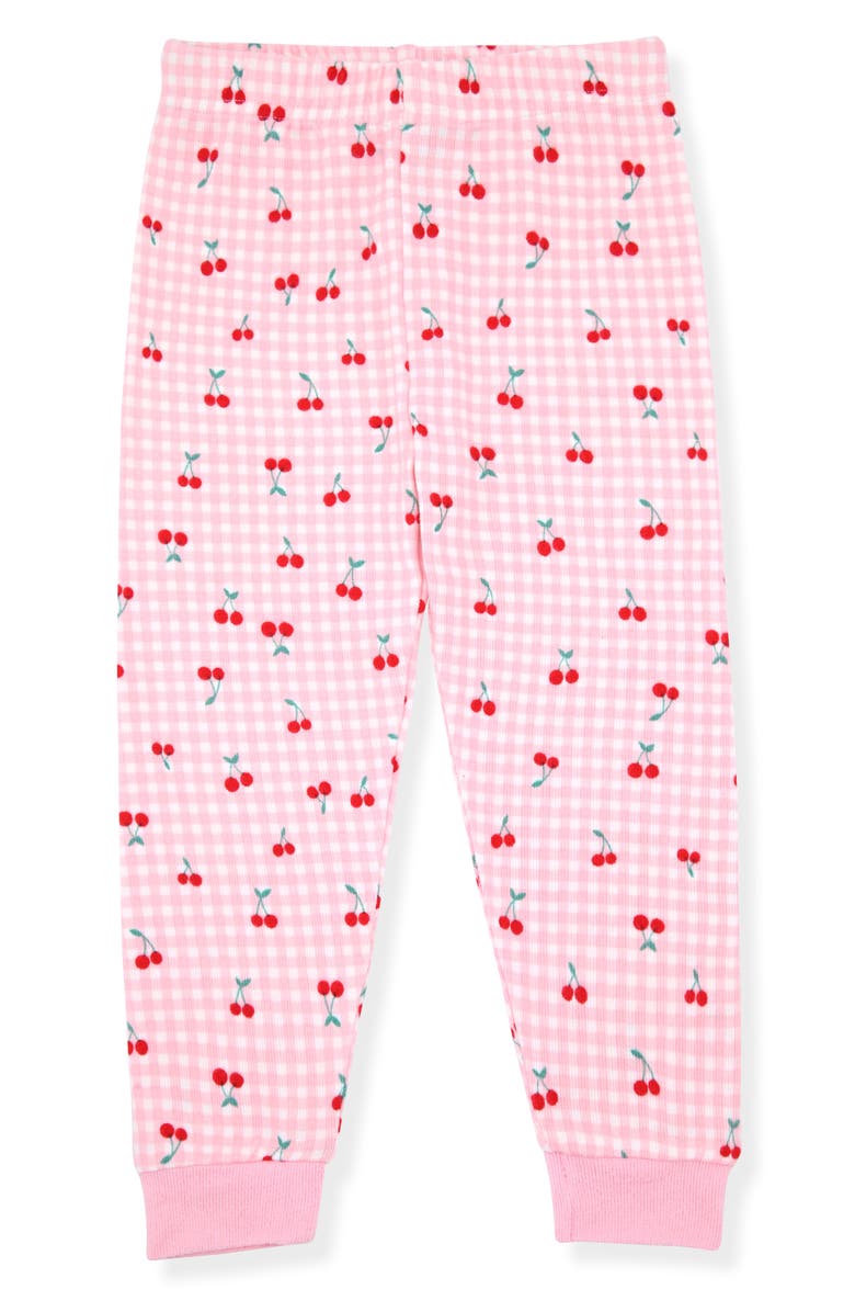 SLEEP ON IT Kids' Fitted Two-Piece Pajamas & Socks Set, Alternate, color, Pink