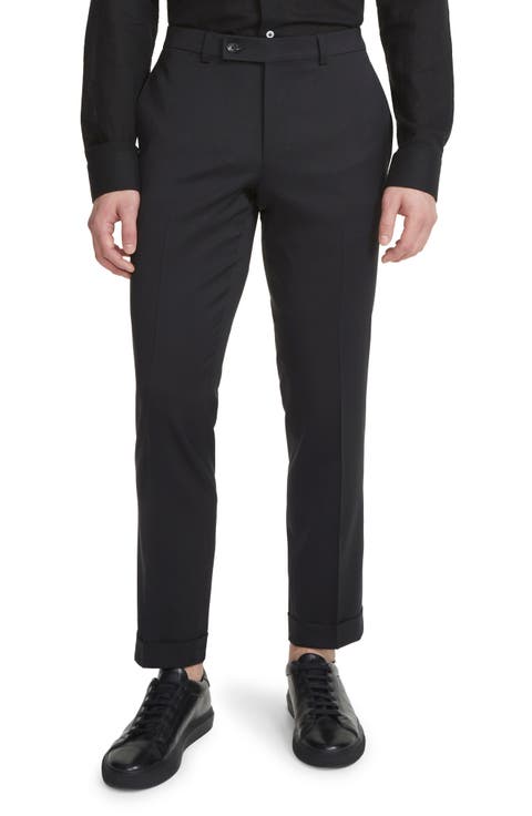 Payne Flat Front Wool Trousers