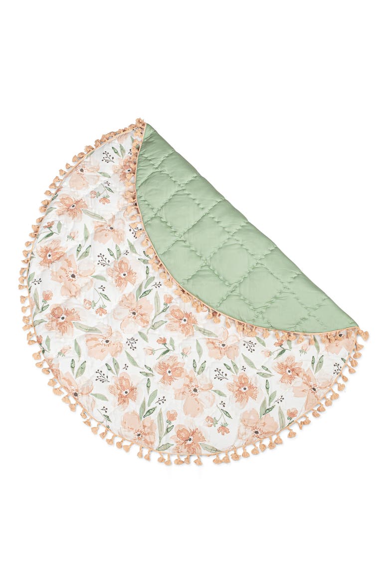 Quilted Cotton Baby Playmat, Main, color, PINK