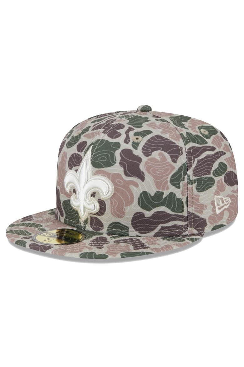 Men's New Era  New Orleans Saints Geo Camo 59FIFTY Fitted Hat, Main, color, Camo