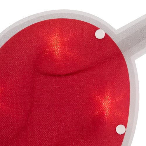 Northlight 18" Red And White Lighted Heart With Arrow Valentine's Day Window Silhouette In Red