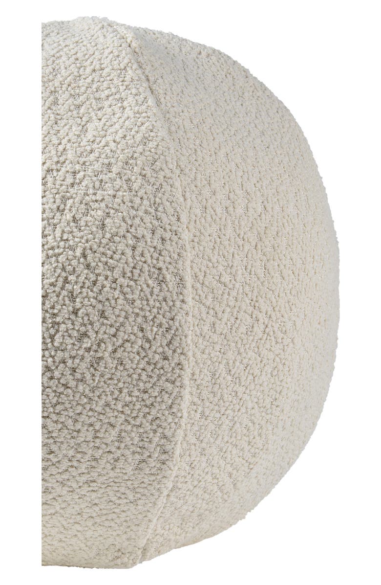 Renwil Solan Round Bouclé Pillow, Alternate, color, Ivory