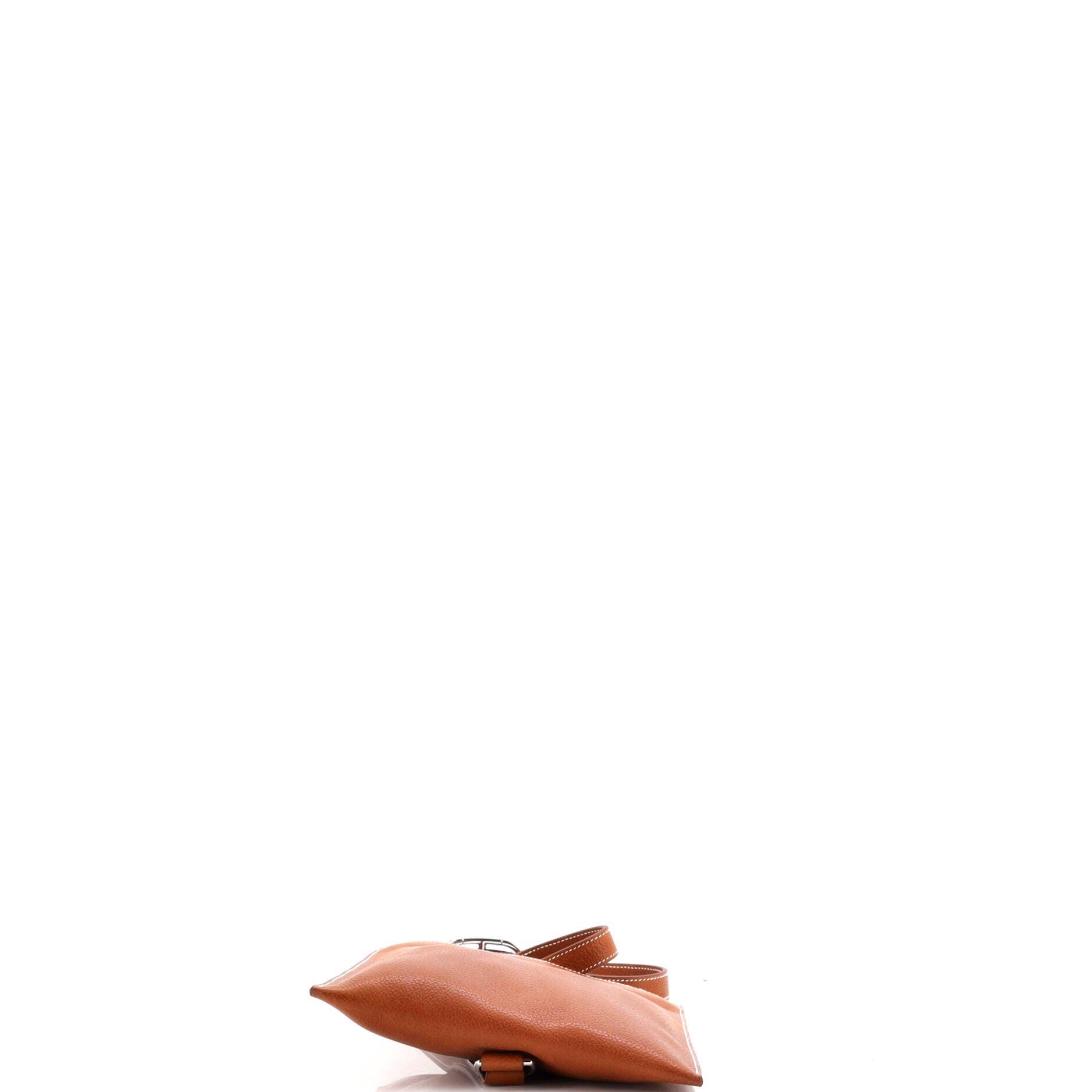 Pre-Owned Hermes Pochenplus Sling Wallet Leather, Alternate, color, Fauve