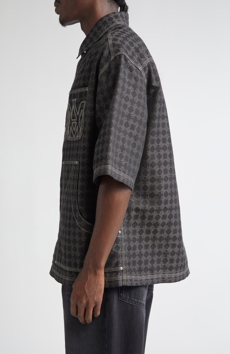 AMIRI MA Quad Work Shirt, Alternate, color, Black