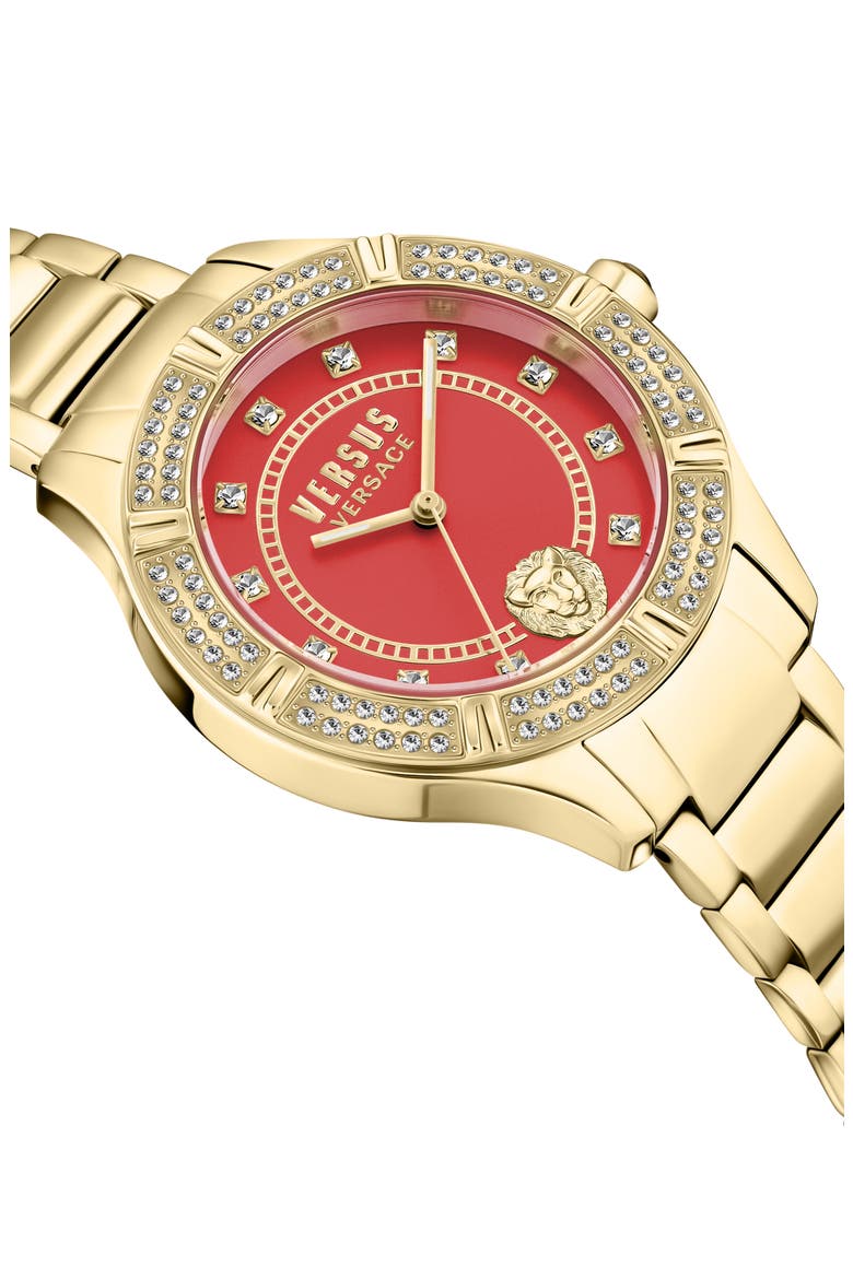 Canton Road Crystal Bracelet Watch, 36mm, Alternate, color, IP YELLOW GOLD