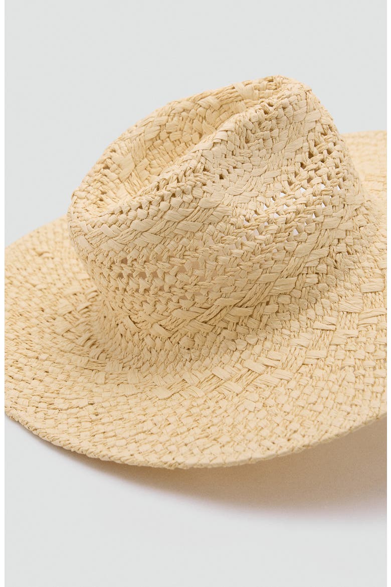Openwork Wide Brim Straw Sun Hat, Alternate, color, BEIGE