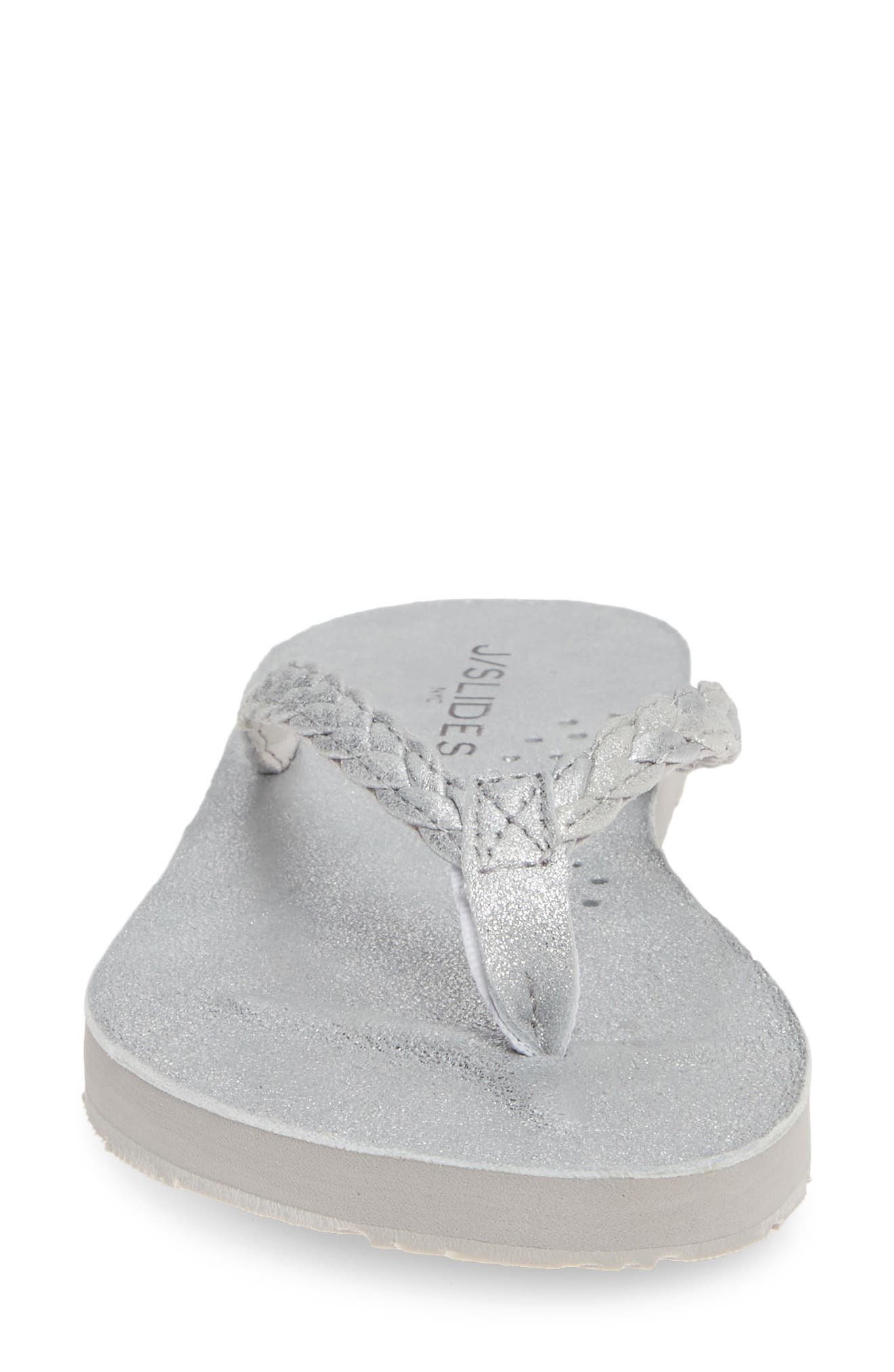 JSlides Nadia Braided Flip Flop, Alternate, color, 
