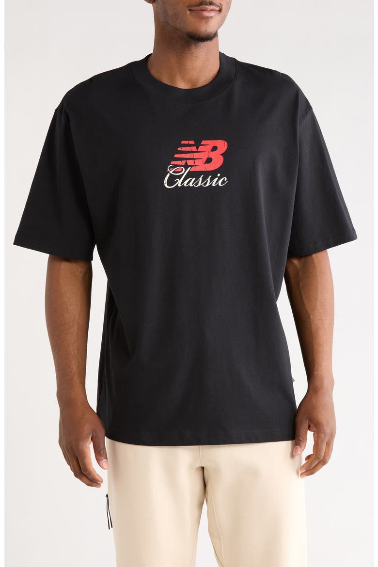 Hoops Classic Cotton Graphic T-Shirt, Main, color, BLACK