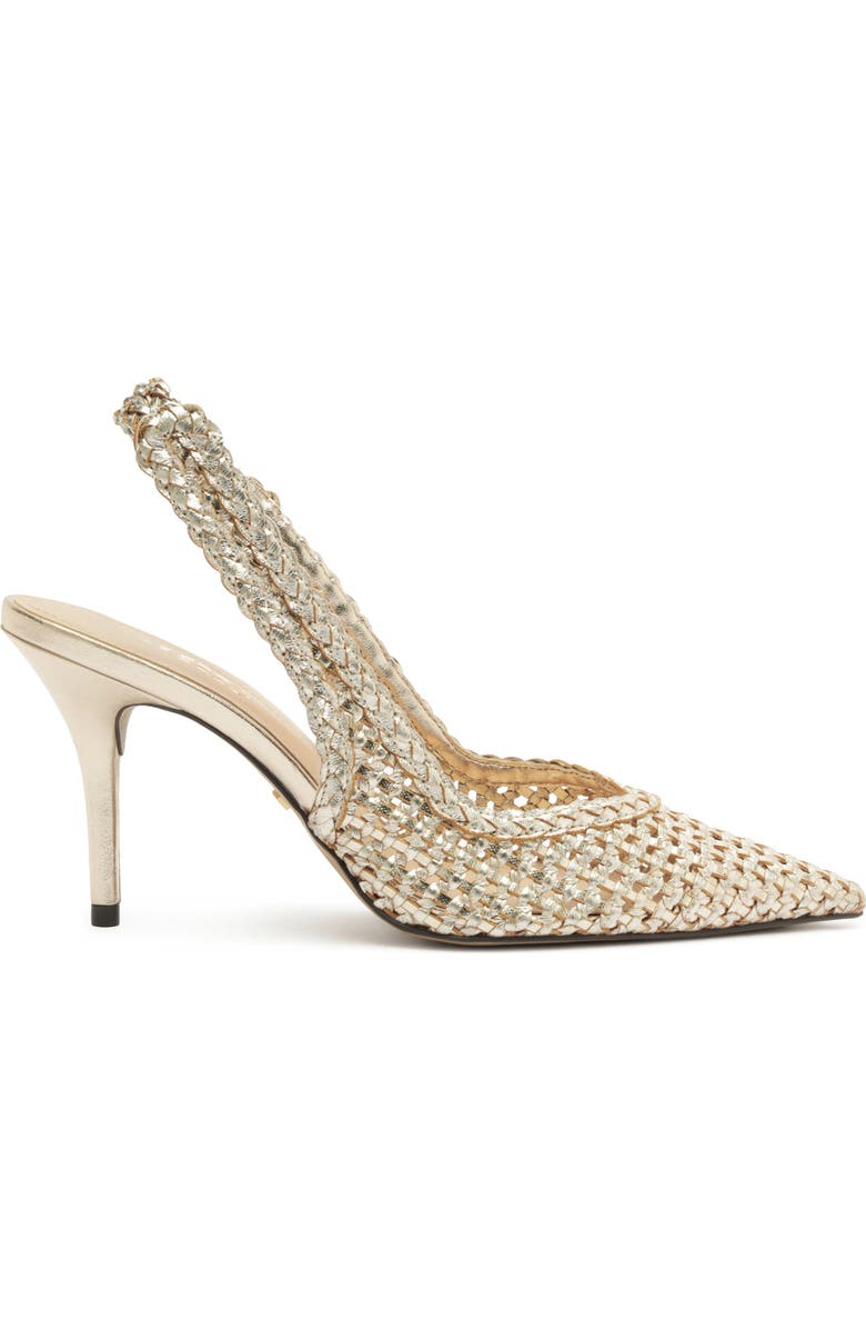 Arezzo Eva Slingback Stiletto Pump, Alternate, color, Platino