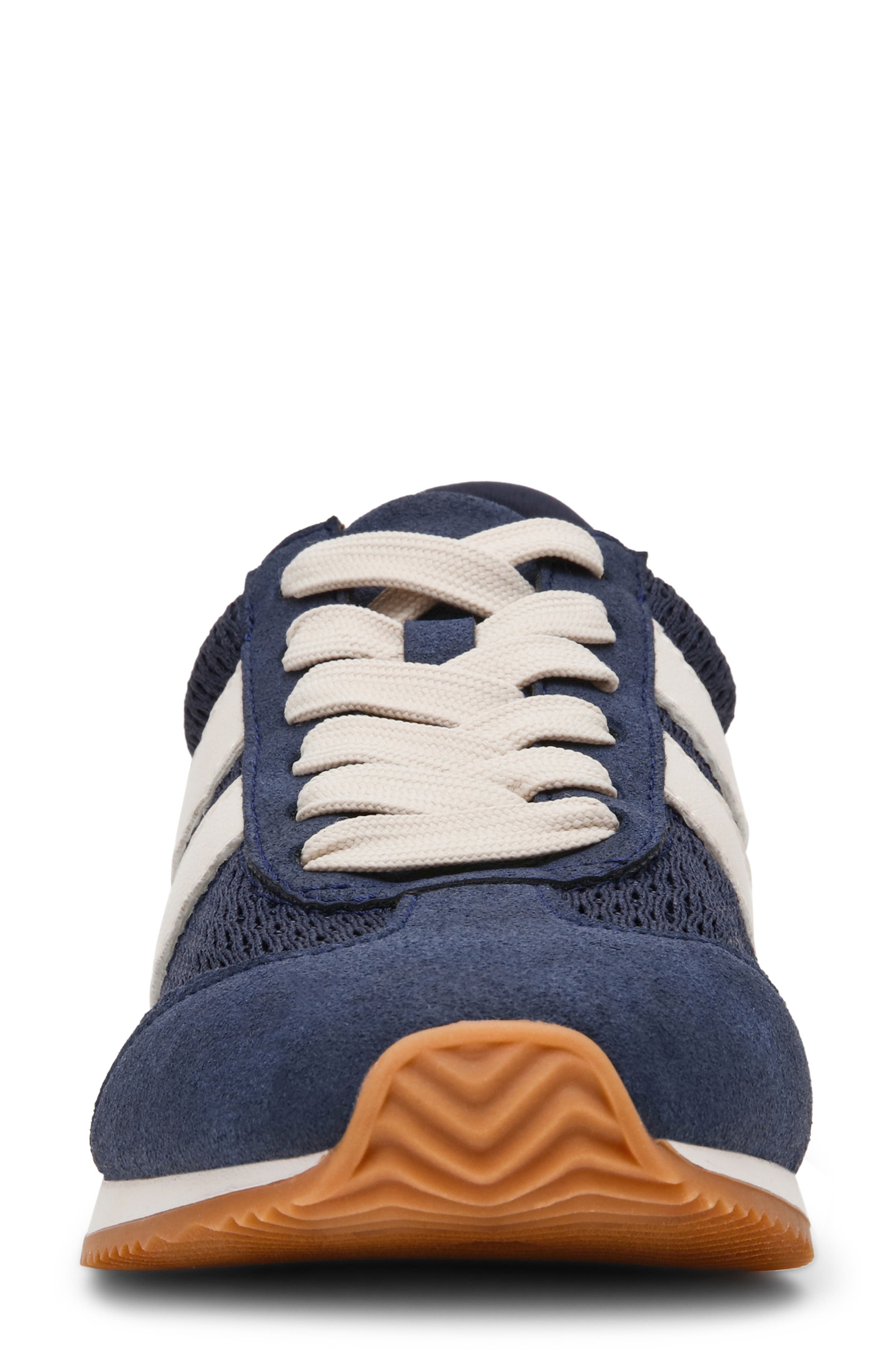 Hype Faux Shearling Lined Sneaker, Alternate, color, NAVY