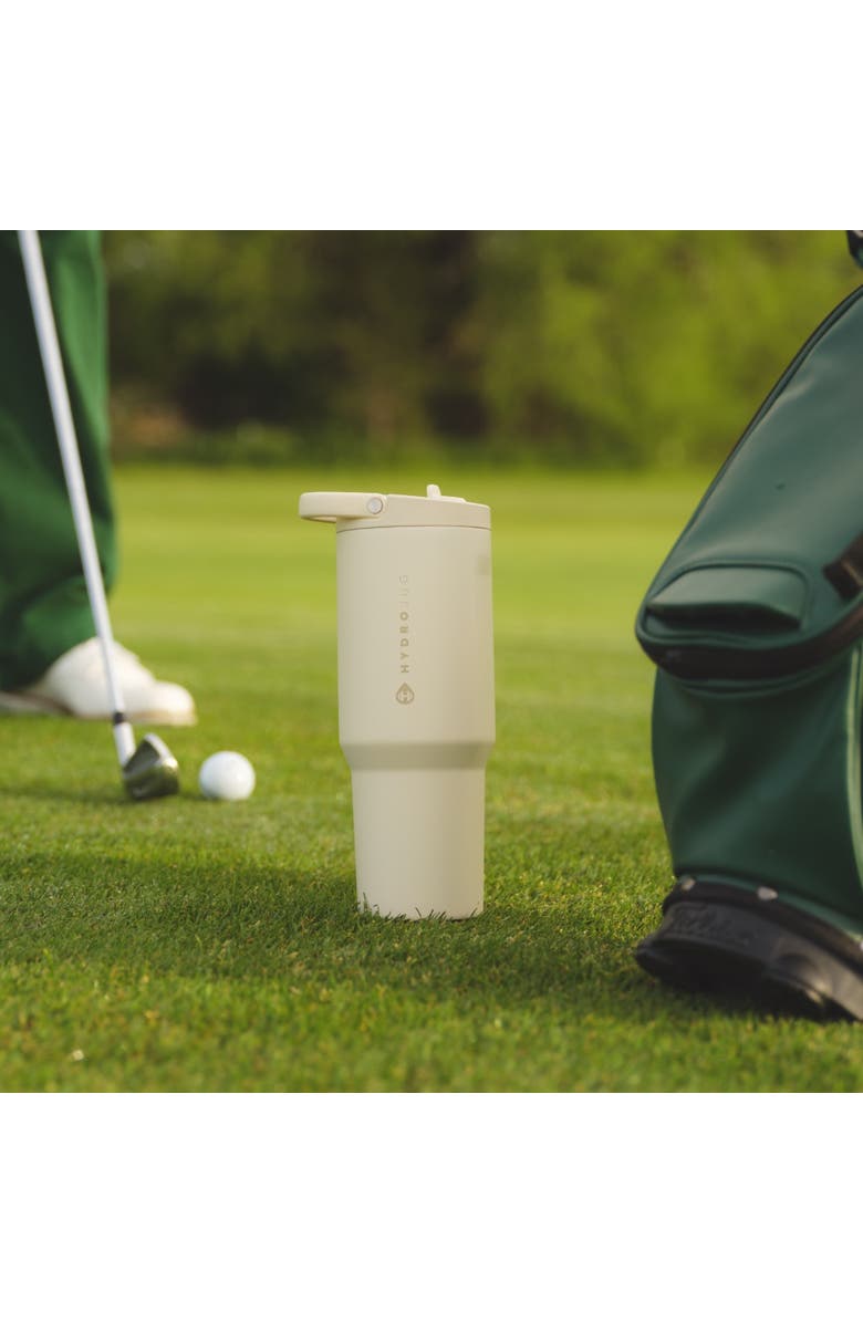 HydroJug Sport Insulated Stainless Steel Water Bottle with Flip Straw and Swivel Handle for Gym & Outdoors, Alternate, color, Black