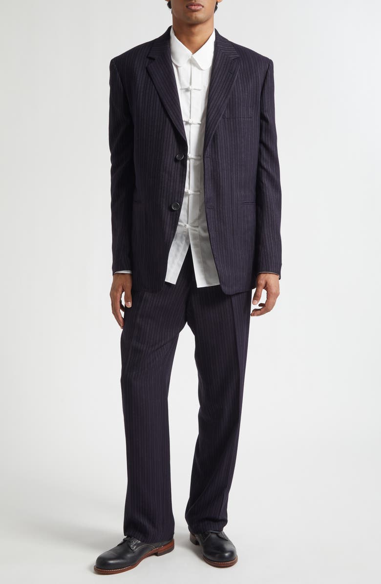 Yohji Yamamoto Single Breasted Blazer, Alternate, color, Black