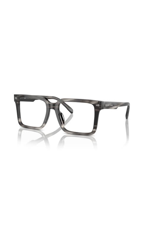 Michael Kors 54mm Square Optical Glasses In Gray