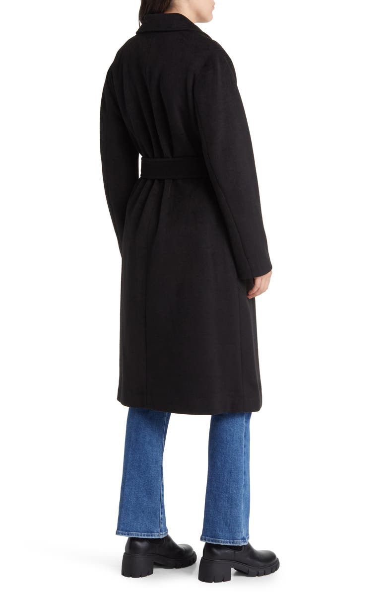 Sam Edelman Tie Waist Double Breasted Trench Coat, Alternate, color, 