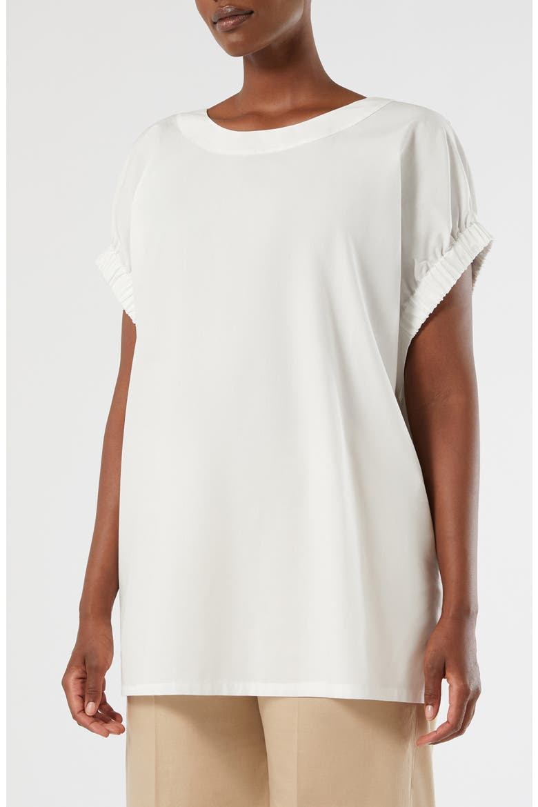 Sepoca Cotton Poplin Top, Main, color, IVORY