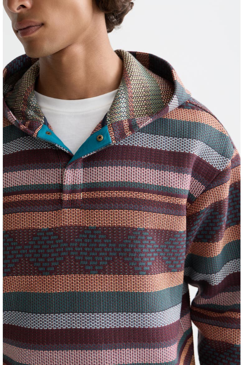 Relaxed Fit Stripe Jacquard Hoodie (Men) | Nordstrom