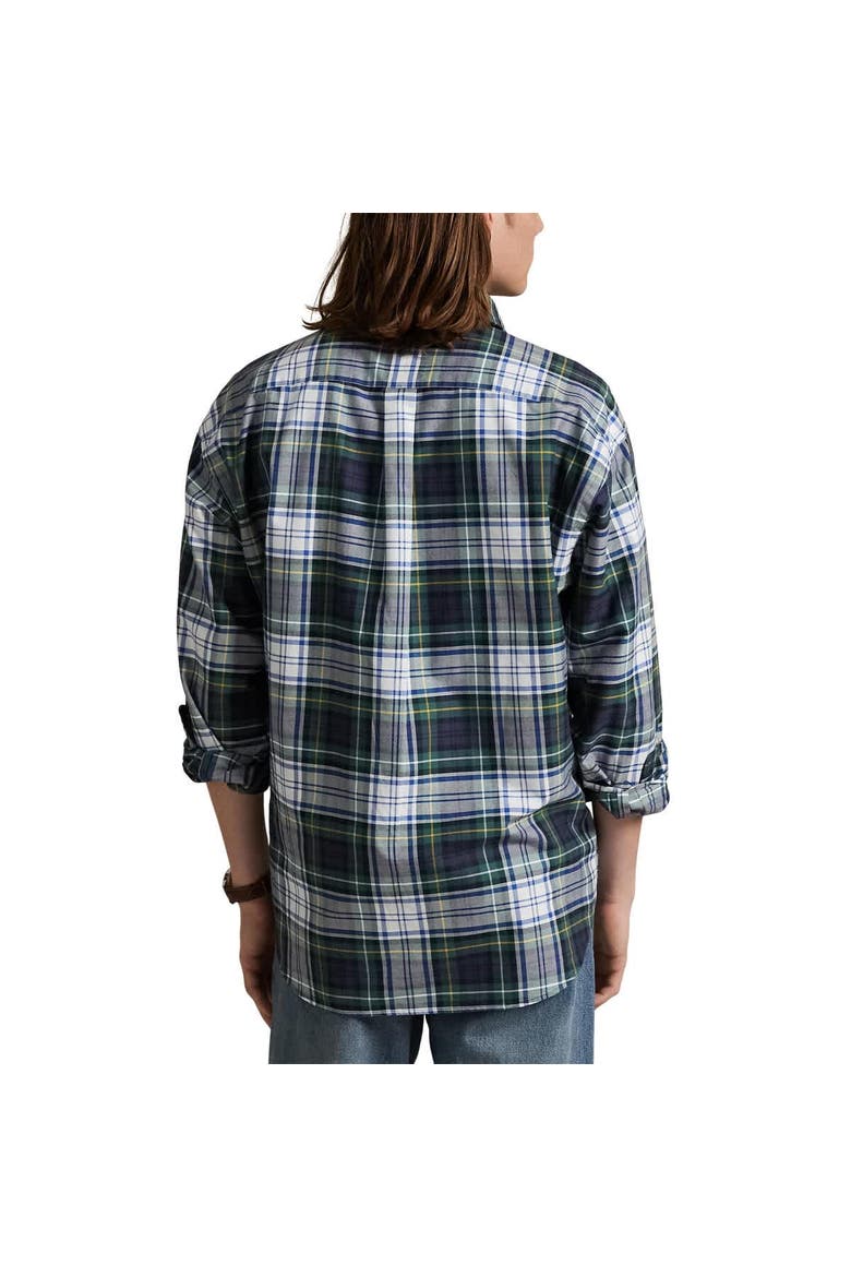 Navy Yankees Flannel Oxford Shirt, Alternate, color, Navy
