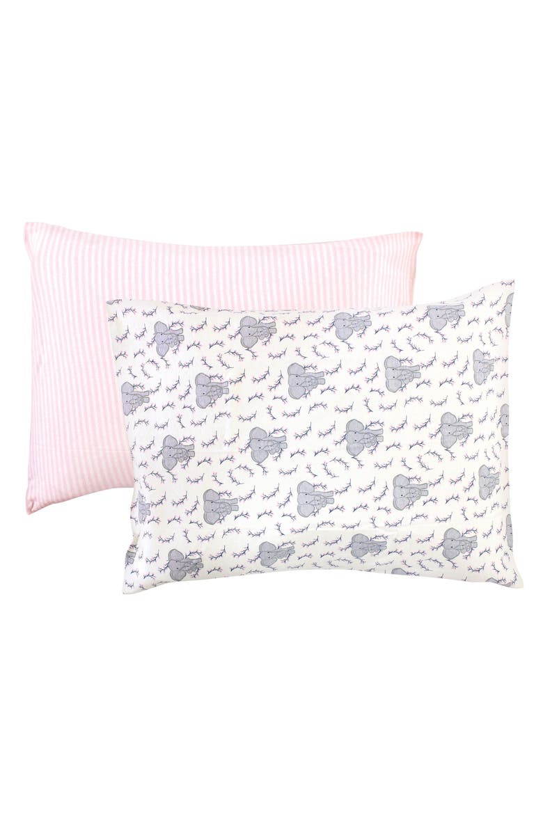 Organic Cotton Toddler Pillowcase, Main, color, Girl Elephant