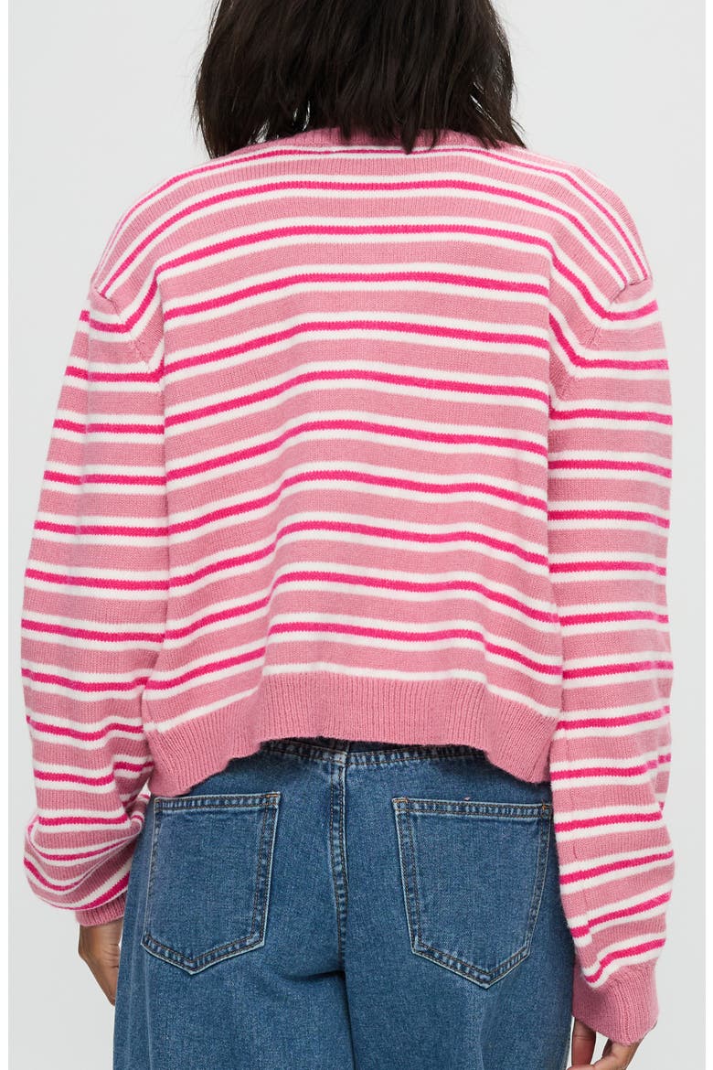 Heavenly Dream Stripe Cardigan, Alternate, color, PINK STRIPE