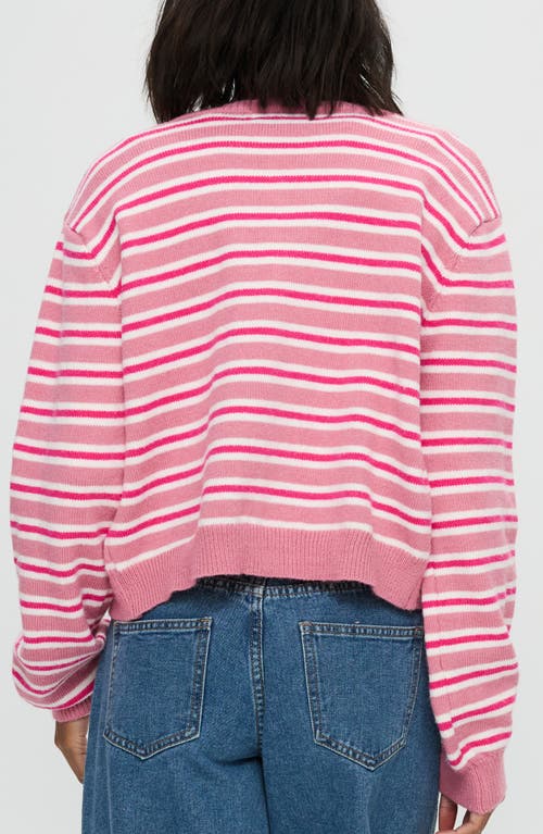 Princess Polly Heavenly Dream Stripe Cardigan In Pink