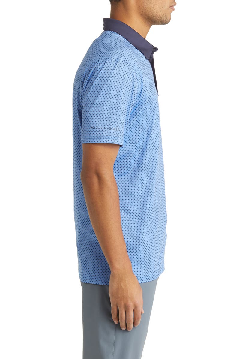 Mizzen+Main Versa Geometric Print Golf Polo, Alternate, color, Provence Geo Print