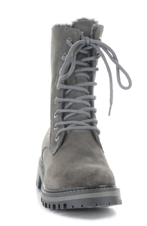 Bos. & Co. Asher Waterproof Faux Fur Bootie In Gray