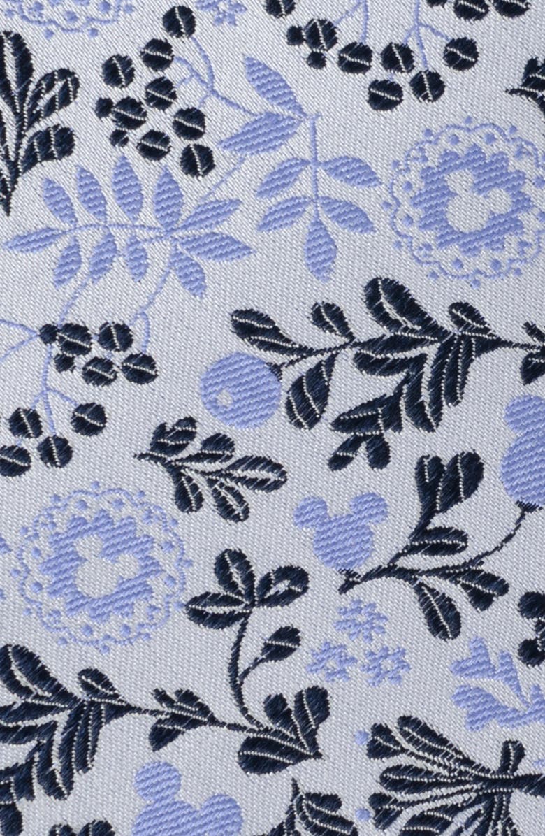 Cufflinks, Inc. x Disney Mickey Floral Silk Tie, Alternate, color, Blue