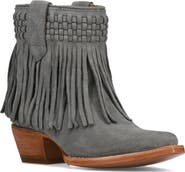 Frye Sacha Fringe Western Bootie