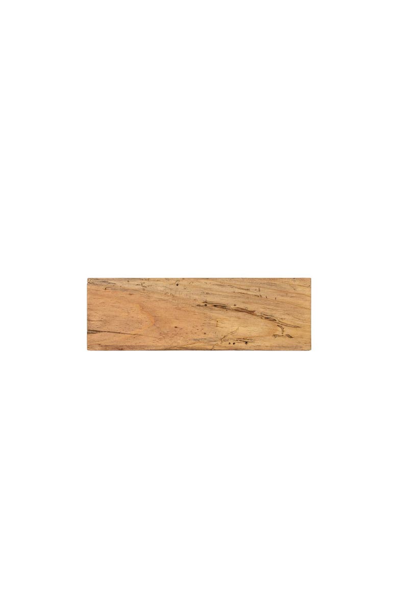 Foreside Home and Garden Rustic Village Decorative Accent Natural Wood, Alternate, color, Brown