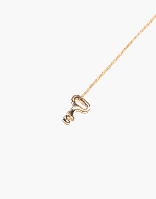 Odette New York Key Necklace In Brass