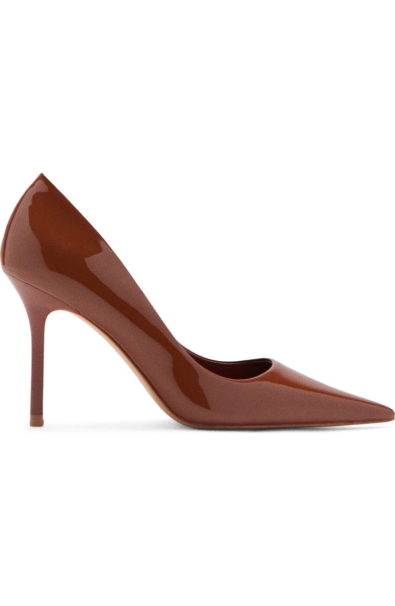 MANGO Pointed Toe Pump, Alternate, color, Cognac