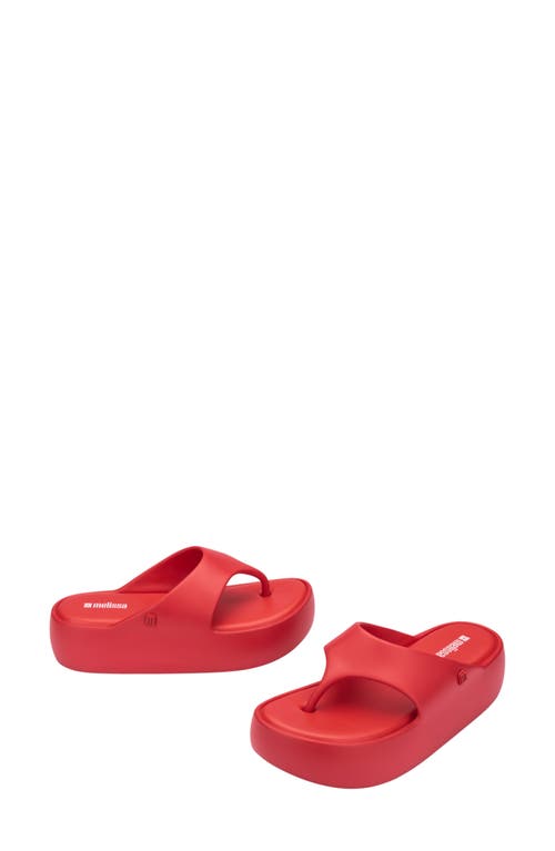 Shop Melissa Free Platform Flip Flop In Red