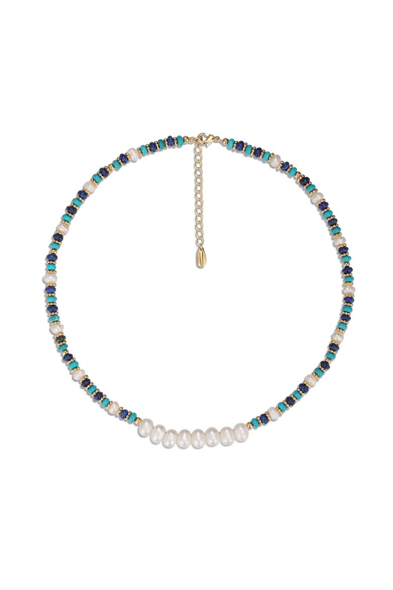 Thetis Necklace, Main, color, Blue & White