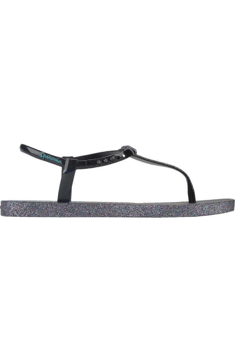 Ipanema Glitter Sandal, Alternate, color, Black/ Glitter Black