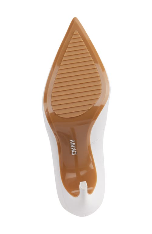 Dkny Mickel Pointed Toe Pump In White