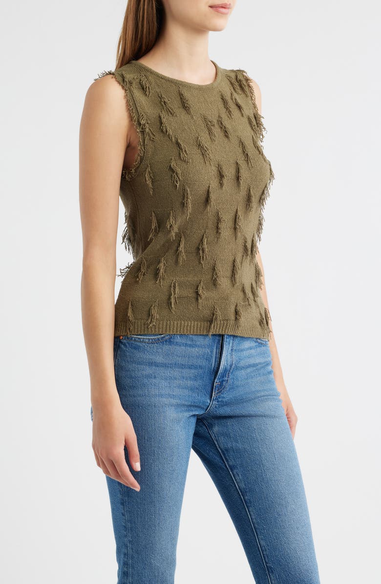 Rails Vidana Texture Sweater Vest, Alternate, color, Olive