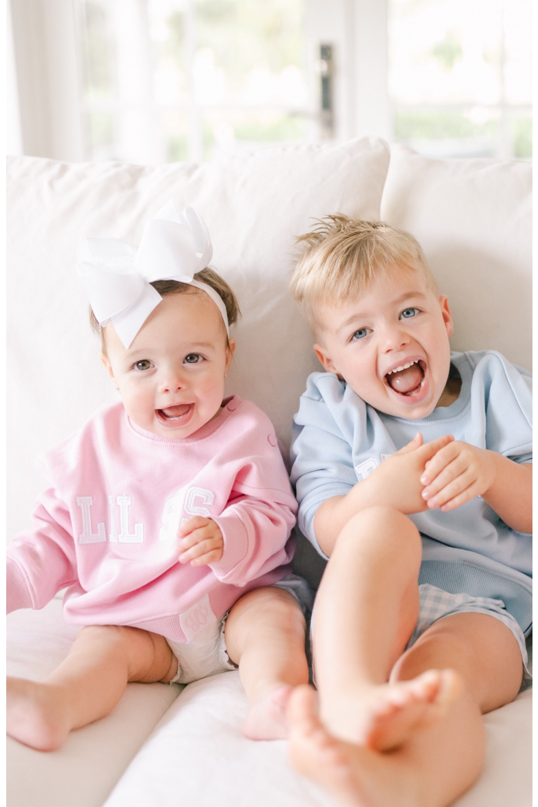 Big Bro Sweatshirt, Alternate, color, Blue/White