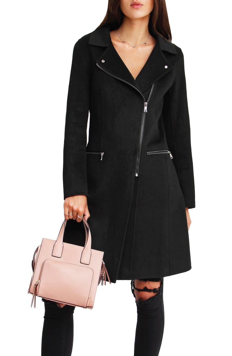 Belle & Bloom BELLE AND BLOOM Last Chance Wool Blend Coat, Alternate, color, Black